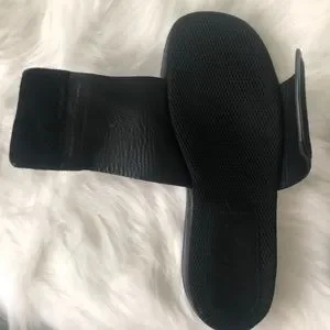 Prada | Shoes | Prada Mens Slides Black Size 6 Velcro 